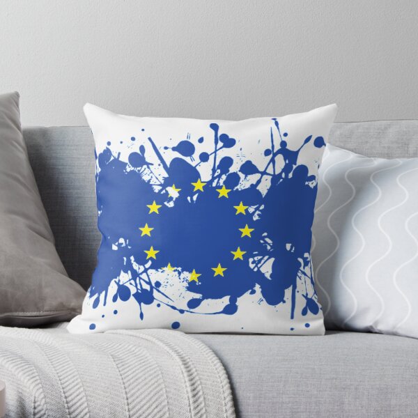 EU flag Throw Pillow