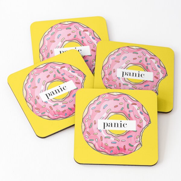 Item preview, donut panic - a drawn donut - coffee -  donuts - gift for girlfriend -  gift for boyfriend - funny donut sayings designed and sold by amartis.