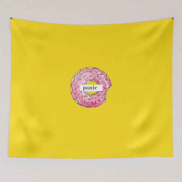 Item preview, donut panic - a drawn donut - coffee -  donuts - gift for girlfriend -  gift for boyfriend - funny donut sayings designed and sold by amartis.