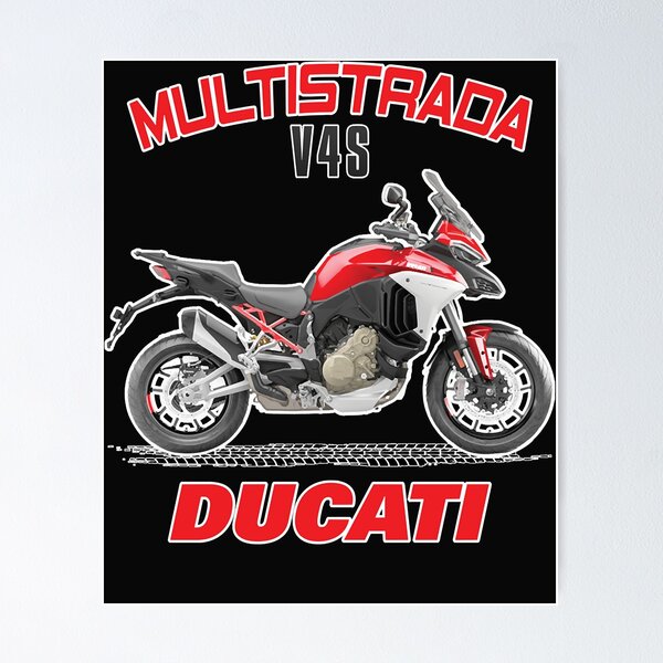Item preview, Graphic Designer Apparel & Accessories of DUCATI MULTISTRADA V4 S T-Shirt designed and sold by riddleXXX.