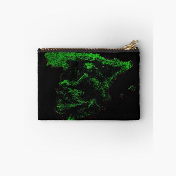 Item preview, Spain Forest Cover Map with Black Background designed and sold by GrasshopperGeo.