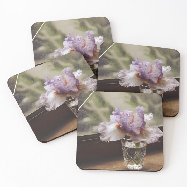 Item preview, Iris flower on wooden sill designed and sold by ivorry.