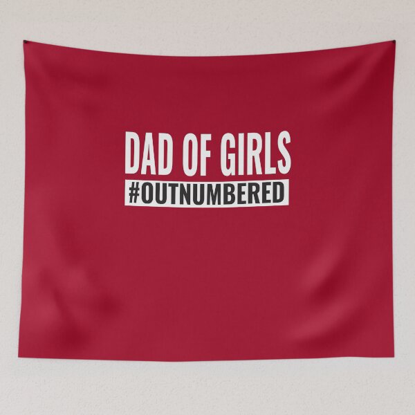 Item preview, Girl Dad Outnumbered funny Fathers Day Gift from Wife Daughter proud and happy T-Shirt  designed and sold by AMZBlacKStore.