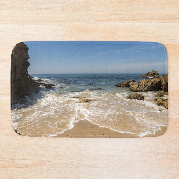 Item preview, Lacy Foam Hugged by Rocks - Corona Del Mar Beach Orange County California designed and sold by Georgia Mizuleva.