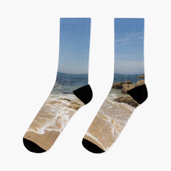 Item preview, Lacy Foam Hugged by Rocks - Corona Del Mar Beach Orange County California designed and sold by Georgia Mizuleva.