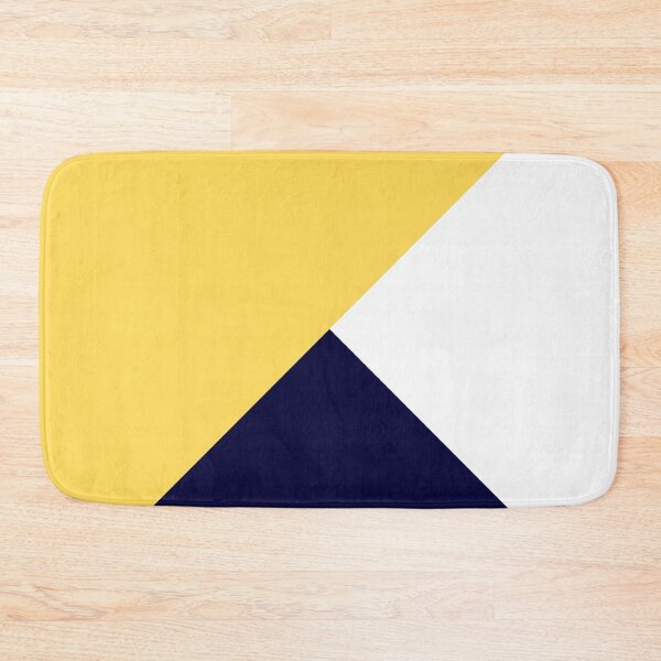 Item preview, Tricolor Mustard Yellow Navy Blue And White designed and sold by rewstudio.