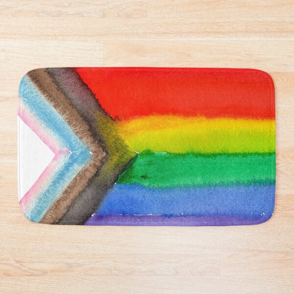 Item preview, Watercolor Progress Pride Flag with bleed designed and sold by sadiesavesit.