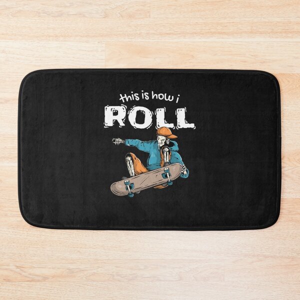 Item preview, this is how i roll cool skateboarder skater skull designed and sold by whatsyokidswear.