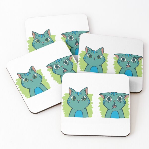 Item preview, cats one neutral, one horrified designed and sold by Hasan Kamal.
