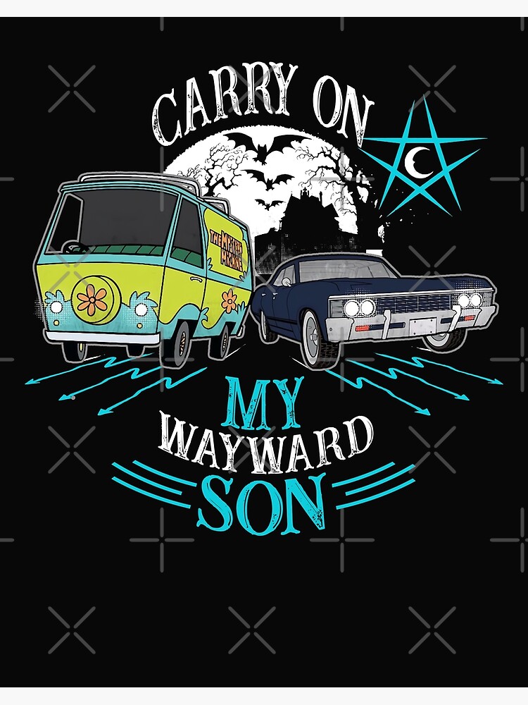 Supernatural - Carry on my Wayward Son Sticker for Sale by Haleyperetic