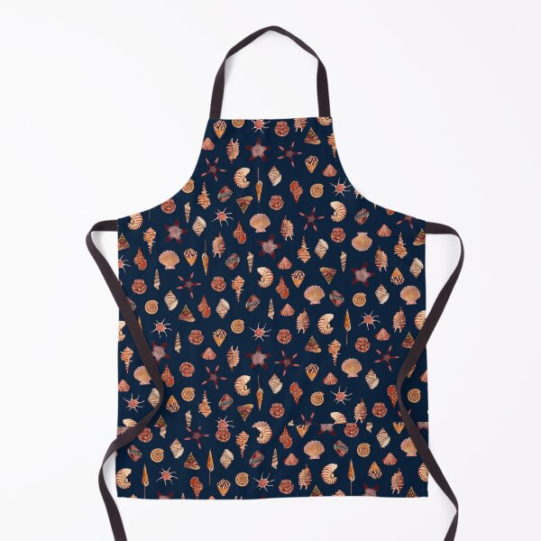 Item preview, SEASHELL PATTERN (vintage vibes-navy) designed and sold by BEATRIZ ABAITUA.