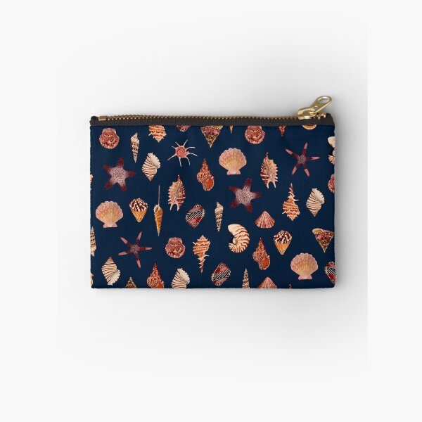 Item preview, SEASHELL PATTERN (vintage vibes-navy) designed and sold by BEATRIZ ABAITUA.