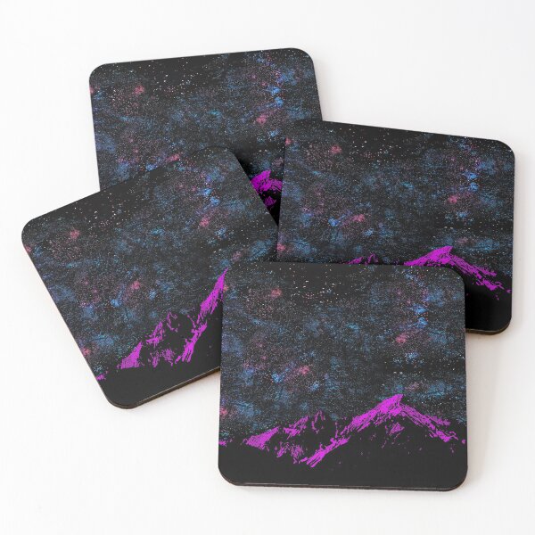 Item preview, Stars and Mountains - Mountain Range Galaxy designed and sold by cannevas.
