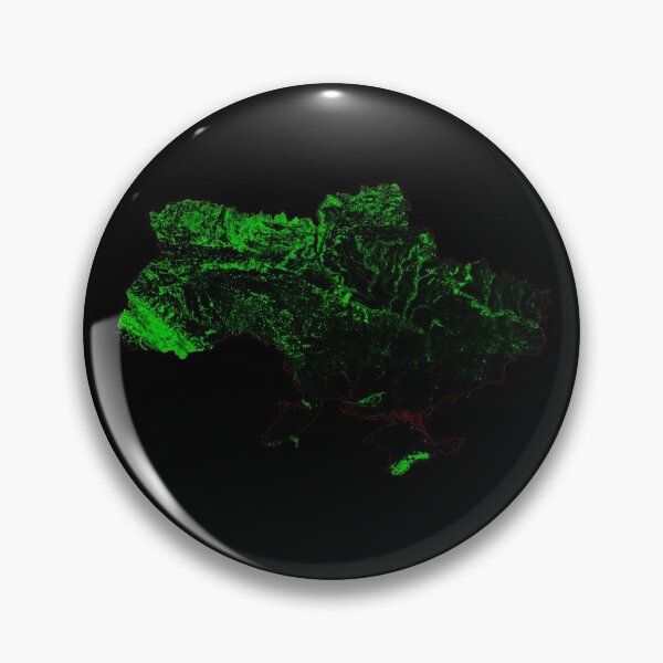 Item preview, Ukraine Forest Cover Map with Black Background designed and sold by GrasshopperGeo.