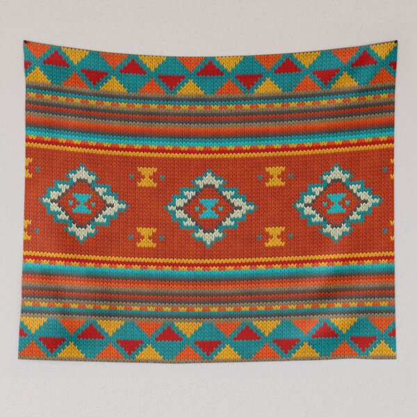 Item preview, Mexican knitted ornament #9 designed and sold by k9printart.