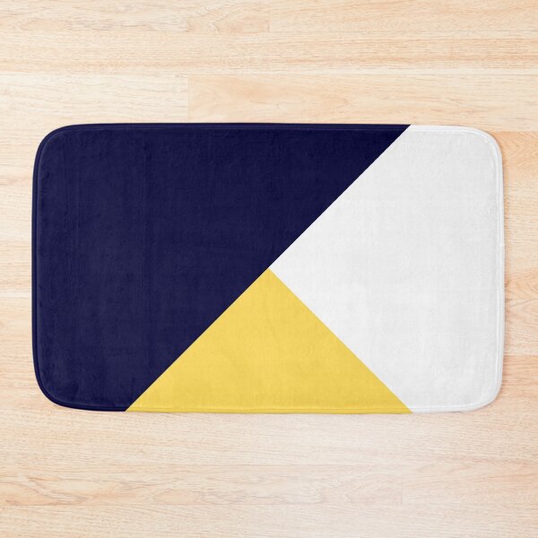 Item preview, Tricolor Navy Blue Mustard Yellow And White designed and sold by rewstudio.