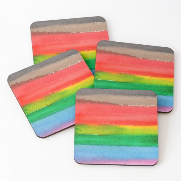Item preview, Gay Pride Flag Watercolor Stripe Inclusive BIPOC with bleed designed and sold by sadiesavesit.