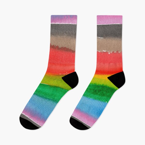 Item preview, Gay Pride Flag Watercolor Stripe Inclusive BIPOC with bleed designed and sold by sadiesavesit.