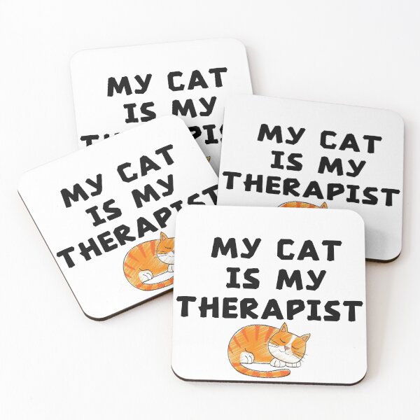 Item preview, My Cat Is My Therapist designed and sold by Chanchane Store.