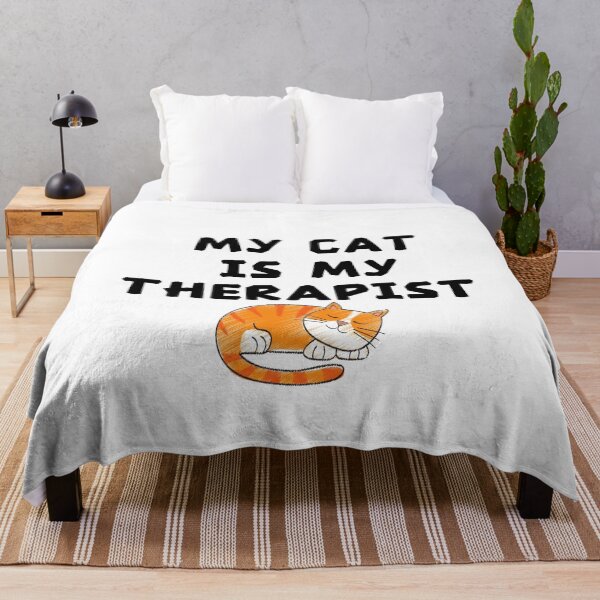 Item preview, My Cat Is My Therapist designed and sold by Chanchane Store.