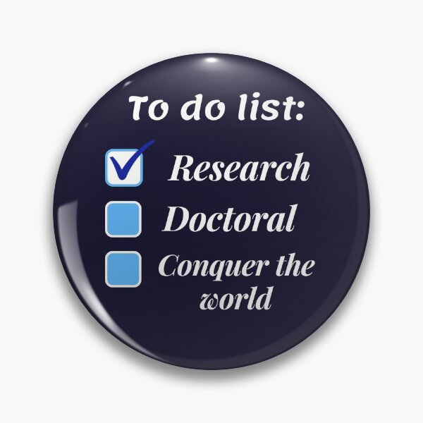 Item preview, Research scholar researcher - doctorate phd themed gifts (dark blue) designed and sold by RebelliousRosee.