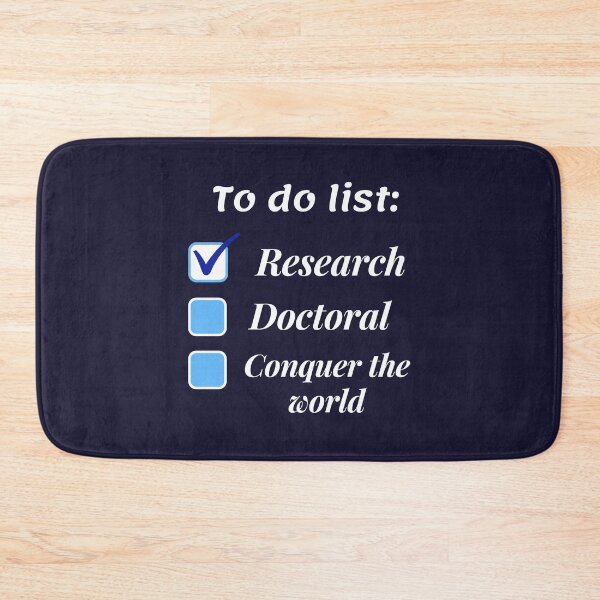 Item preview, Research scholar researcher - doctorate phd themed gifts (dark blue) designed and sold by RebelliousRosee.