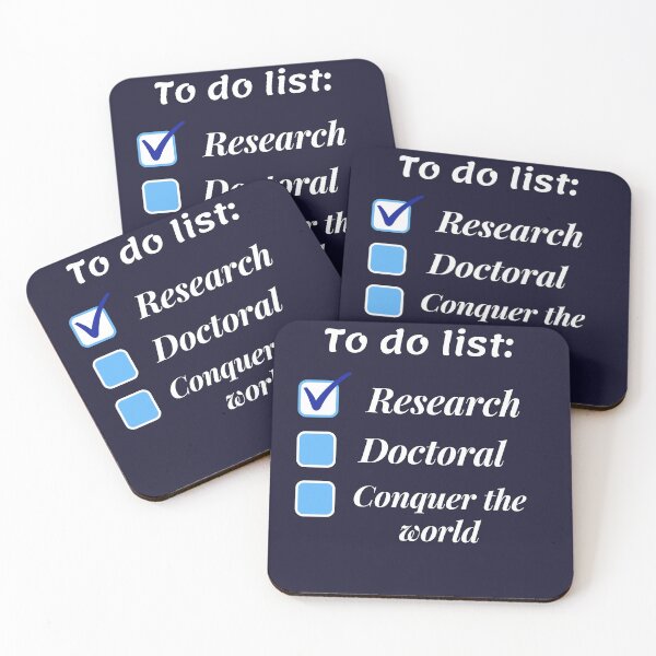 Item preview, Research scholar researcher - doctorate phd themed gifts (dark blue) designed and sold by RebelliousRosee.