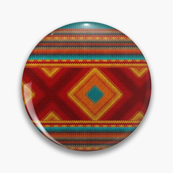 Item preview, Mexican knitted diamond ornament designed and sold by k9printart.