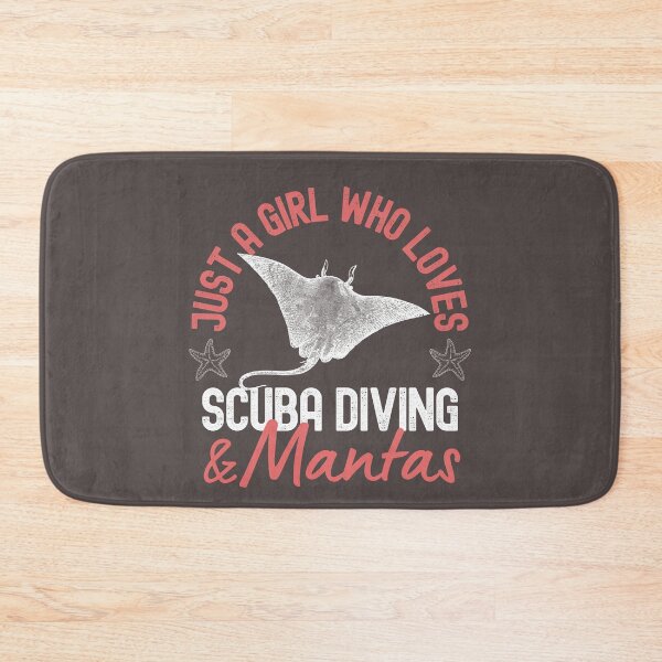 Item preview, Just A Girl Who Loves Scuba Diving And Mantas designed and sold by StudioAquaLumos.