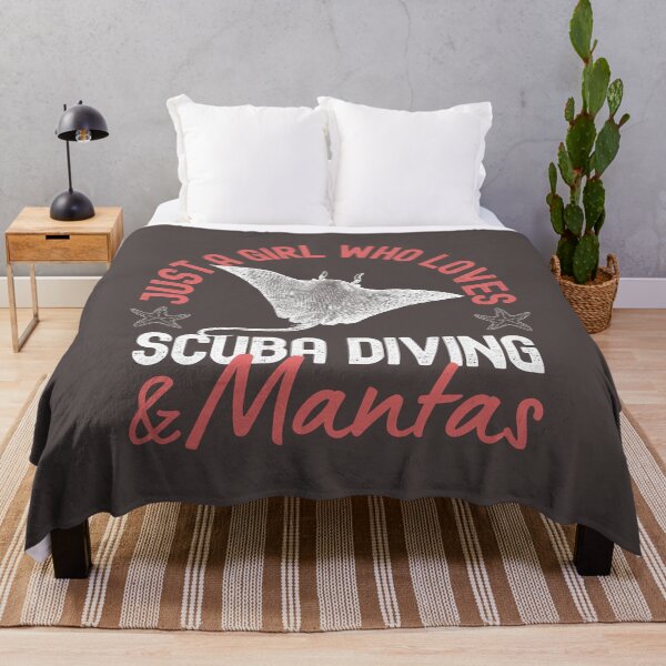 Item preview, Just A Girl Who Loves Scuba Diving And Mantas designed and sold by StudioAquaLumos.