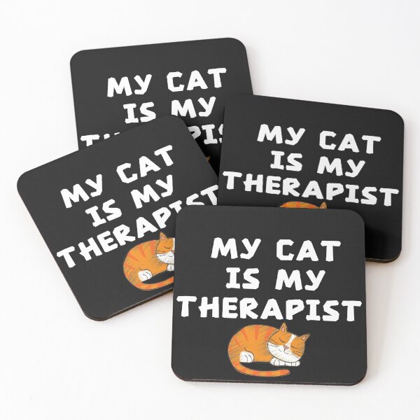 Item preview, My Cat Is My Therapist designed and sold by Chanchane Store.
