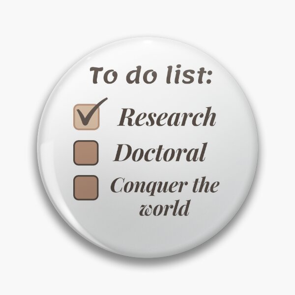 Item preview, Research scholar researcher - doctorate phd themed gifts (brown) designed and sold by RebelliousRosee.