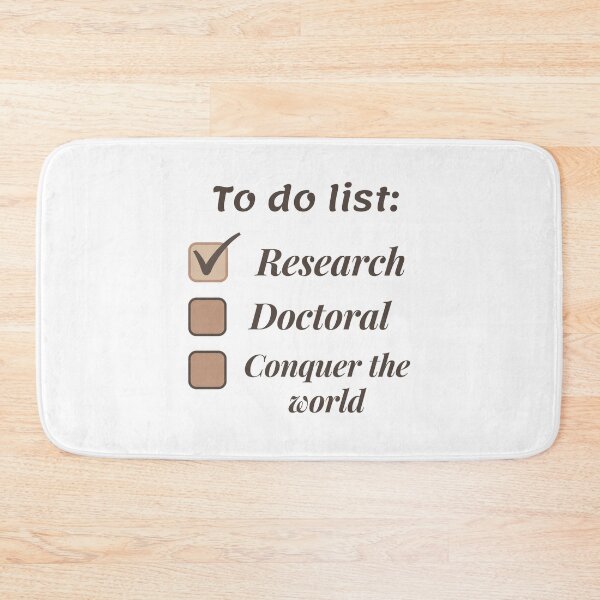 Item preview, Research scholar researcher - doctorate phd themed gifts (brown) designed and sold by RebelliousRosee.
