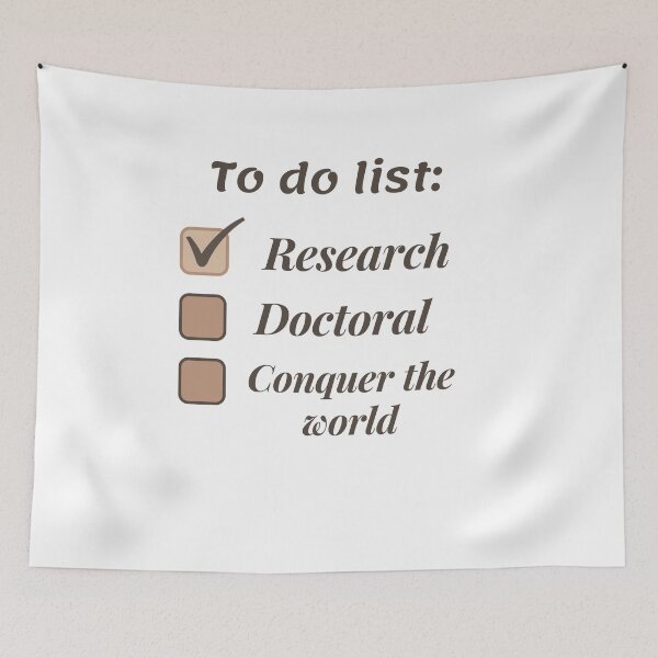 Item preview, Research scholar researcher - doctorate phd themed gifts (brown) designed and sold by RebelliousRosee.