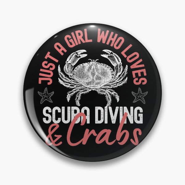 Item preview, Just A Girl Who Loves Scuba Diving And Crabs designed and sold by StudioAquaLumos.
