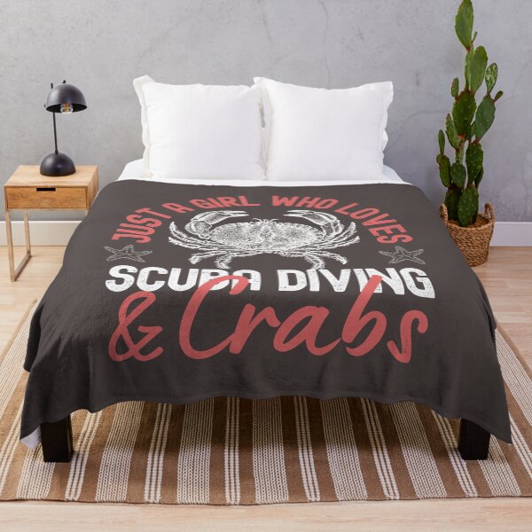 Item preview, Just A Girl Who Loves Scuba Diving And Crabs designed and sold by StudioAquaLumos.