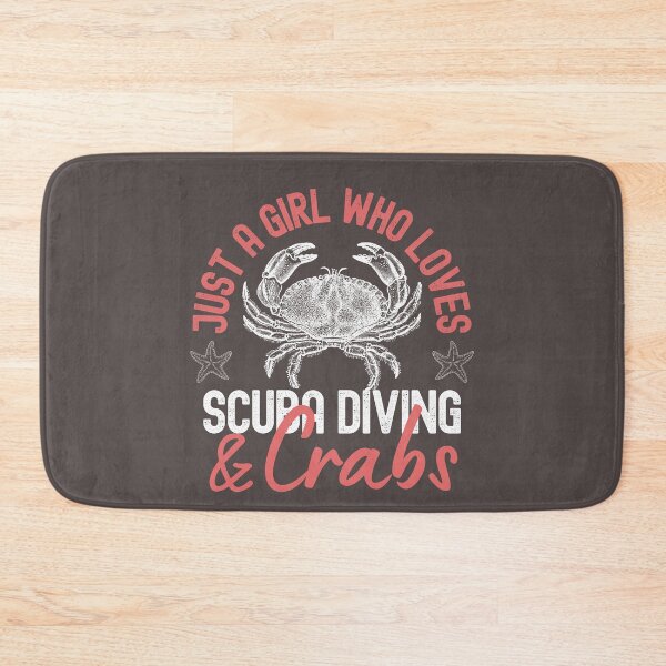 Item preview, Just A Girl Who Loves Scuba Diving And Crabs designed and sold by StudioAquaLumos.
