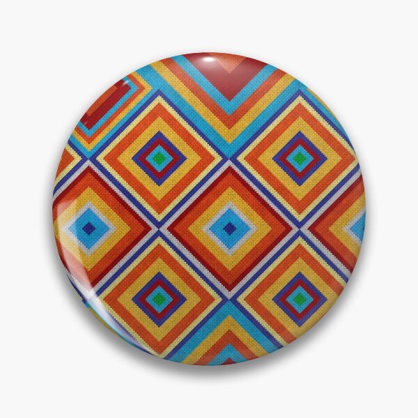 Item preview, Knitted Mexican diamond pattern designed and sold by k9printart.