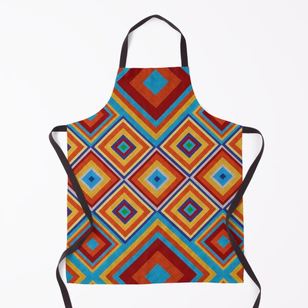 Item preview, Knitted Mexican diamond pattern designed and sold by k9printart.