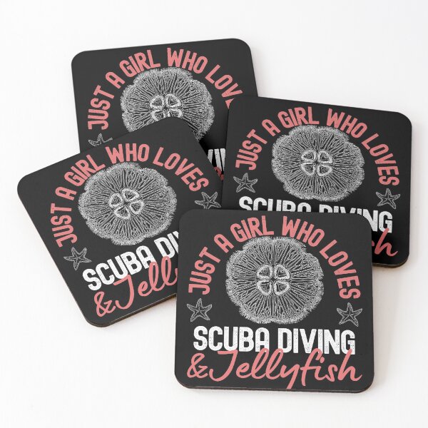Item preview, Just A Girl Who Loves Scuba Diving And Jellyfish designed and sold by StudioAquaLumos.