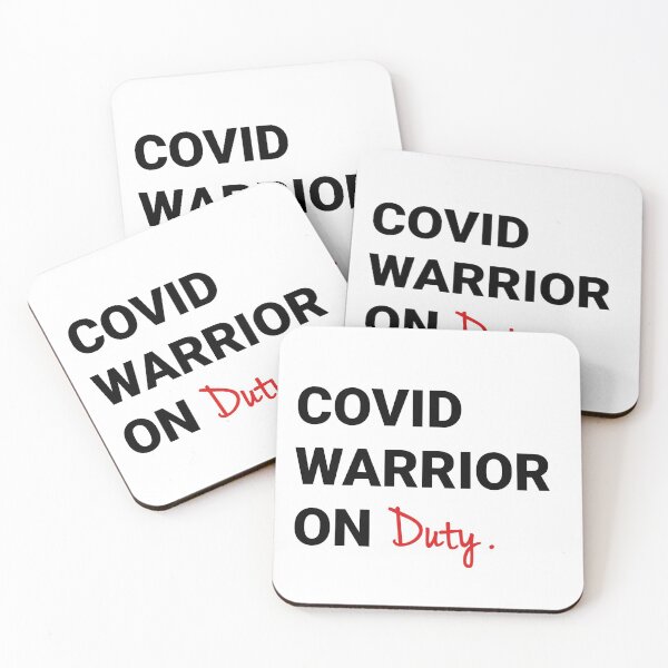 Item preview, Covid Corona Warrior on Duty Aesthetic Sticker designed and sold by Medical Musings.