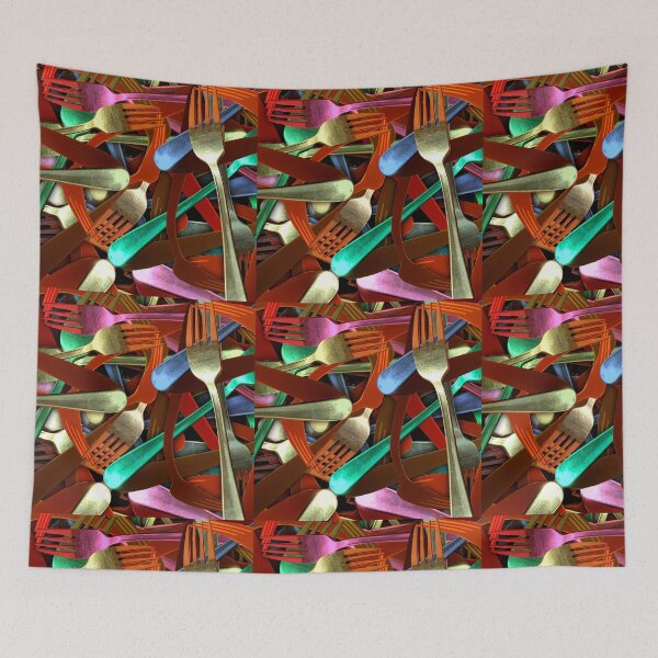 Item preview, Colourful Forks designed and sold by Dreamscape Eclectic .