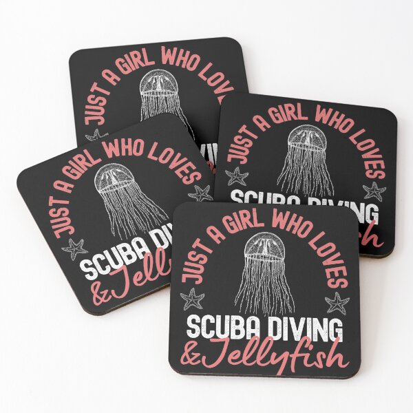 Item preview, Just A Girl Who Loves Scuba Diving And Jellyfish designed and sold by StudioAquaLumos.