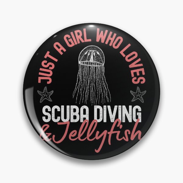 Item preview, Just A Girl Who Loves Scuba Diving And Jellyfish designed and sold by StudioAquaLumos.