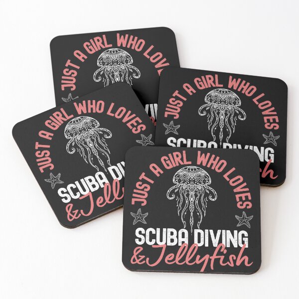 Item preview, Just A Girl Who Loves Scuba Diving And Jellyfish designed and sold by StudioAquaLumos.