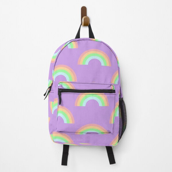 Item preview, Pastel Rainbow Pattern (Purple background) designed and sold by TheCalmFarm.