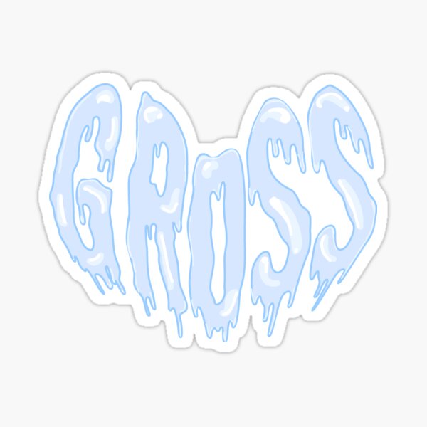 Gross Offensive Text Heart Sticker