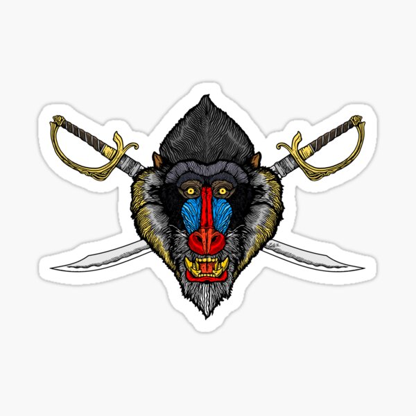 Item preview, Mandrill Jolly Roger designed and sold by ZugArt.