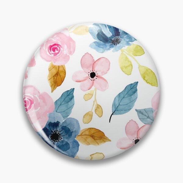 Artikelvorschau, Backyard flower Pink – modern floral illustration entworfen und verkauft von Patternsonly.