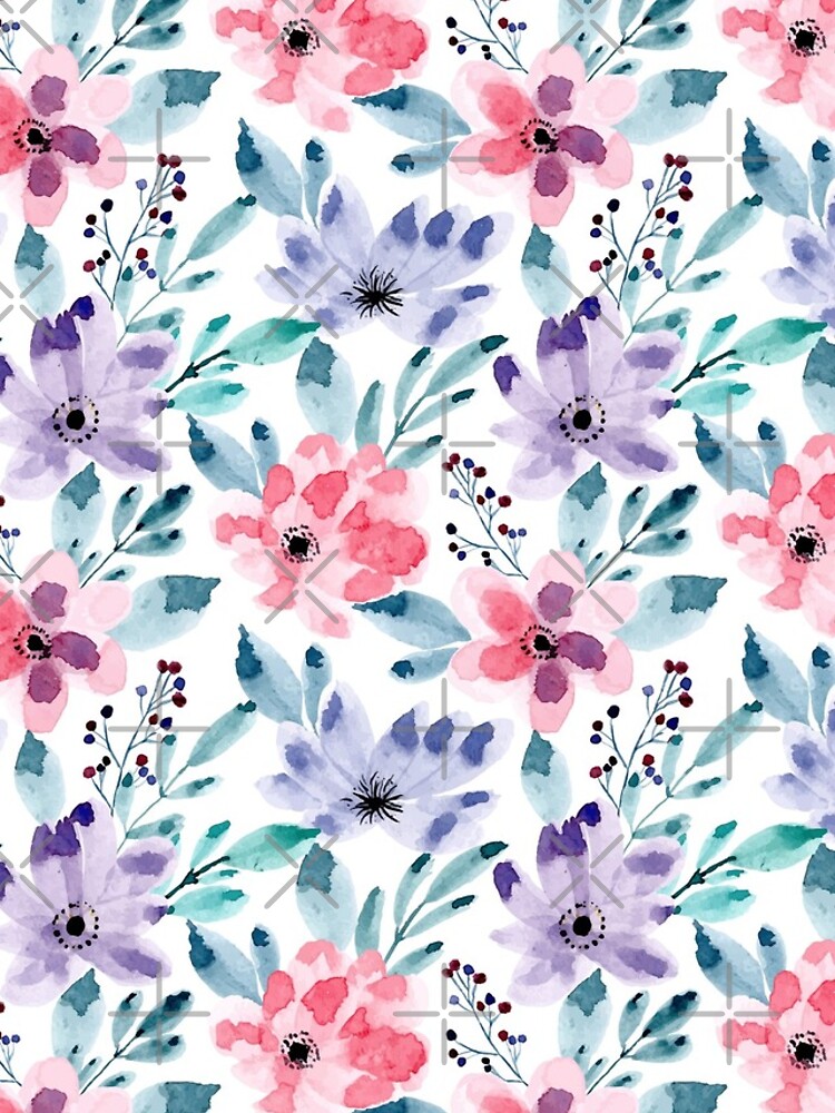 Imagen 5 de 5, Funda de iPhone con la obra Amazing floral pattern with bright colorful flowers, diseñada y vendida por Patternsonly.